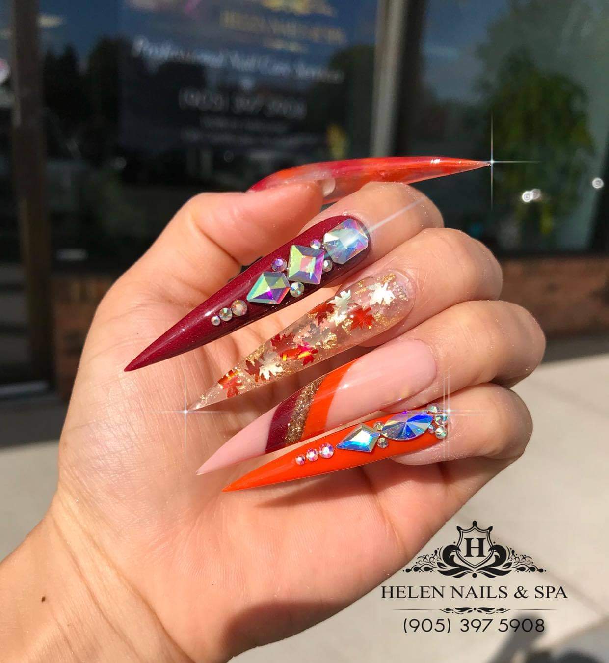 Helen Nails And Spa. Tel (905) 397 5908